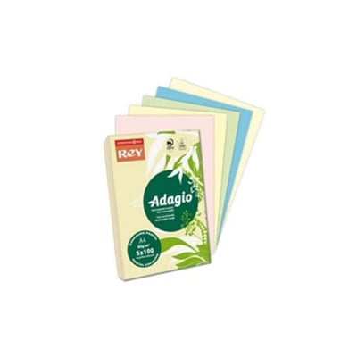 Papel Fotoc. Adagio A4 80gr Colores Suaves 5x40hojas