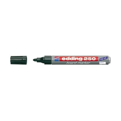 Marcador Grueso Edding 250 Negro Cx 10un