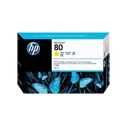 Cartucho de tinta Original HP 80 (C4873A) Amarillo