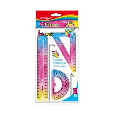 Conjunto de Desenho Flexível Rainbow 3 Peças