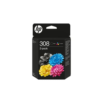 Cartucho de tinta Original HP 308 Negro + Tricolor