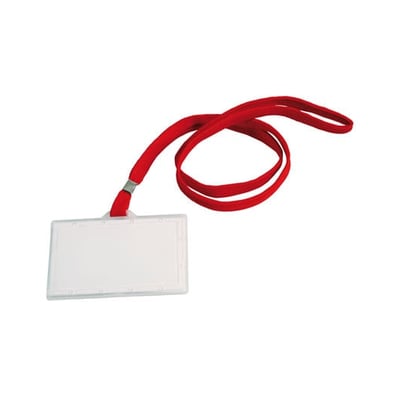 Identificador 94x60mm con Cordón Rojo - 50un