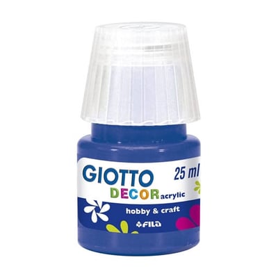 Tinta Acrílica Giotto Decor 25ml Azul - Pack 6