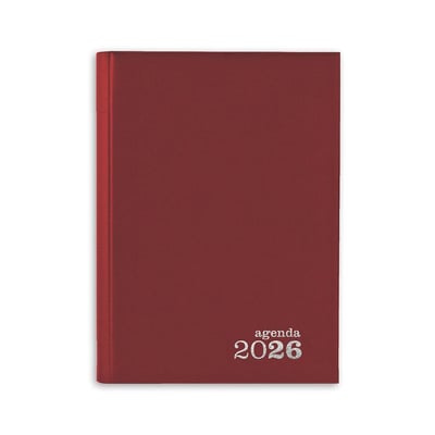 Agenda Diária 2026 Basic A5 Vermelho