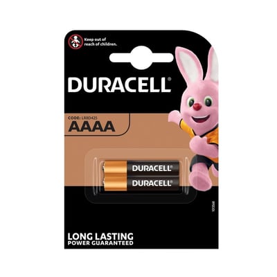 Pilhas Alcalinas Duracell AAAA 1.5V 2un