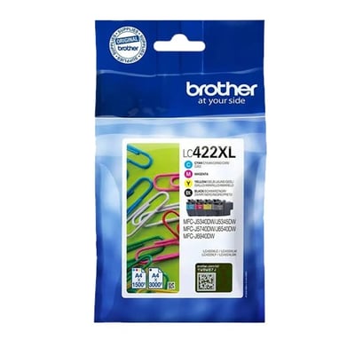 Tinteiro Original Brother LC422 XL Pack 4 cores