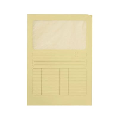Carpeta Protocolo con Ventana - Amarillo 100un