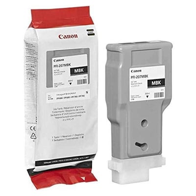 Tinteiro Original Canon PFI207 Preto Mate