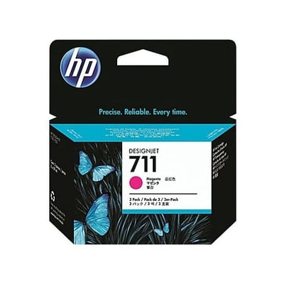 Cartucho de tinta Original HP 711 Magenta Pack 3