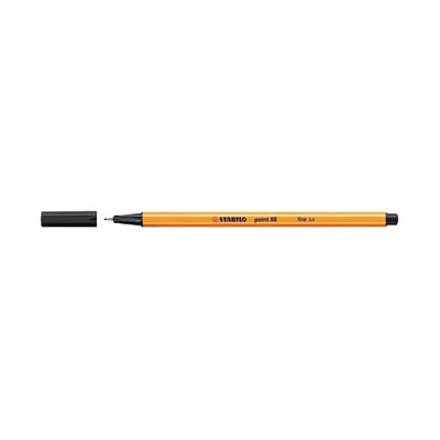 Marcador Stabilo Point 88 Negro - Pack 10un