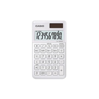 Calculadora de Bolsillo Casio SL1000SCWE Blanco