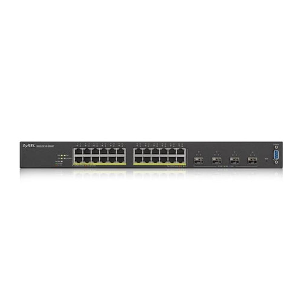 Switch Gerido Zyxel XGS2210-28HP L2 Gigabit Ethernet 24 Portas Power over Ethernet (PoE) 1U