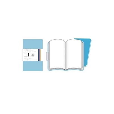 Volant de Bolso Liso Moleskine Azul Claro - 2un