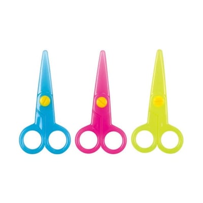Tesoura Escolar Infantil 13cm Cores Sortidas - 1un