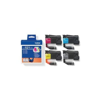 Cartucho de tinta Original Brother LC521 Pack 4 Colores