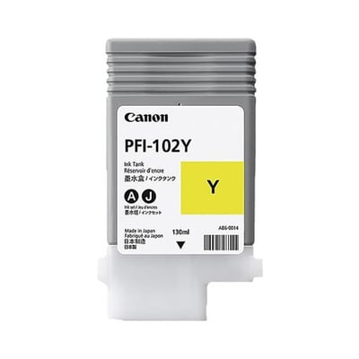 Cartucho de tinta Original Canon PFI-102 Amarillo