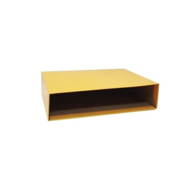 Caja de Cartón p/ Carpeta Arq. 350x290 L80 Amarillo