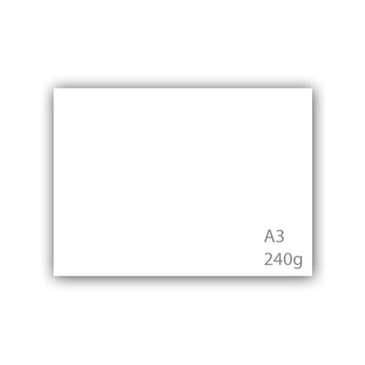 Cartulina A3 250gr Blanca - Pack 250 Hojas