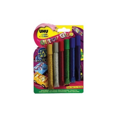Pegamento Glitter UHU Young Creativ Colores Oscuros
