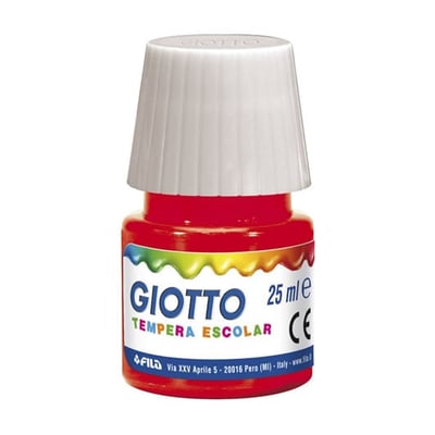 Guache Giotto Tempera Escolar 25ml - Rojo
