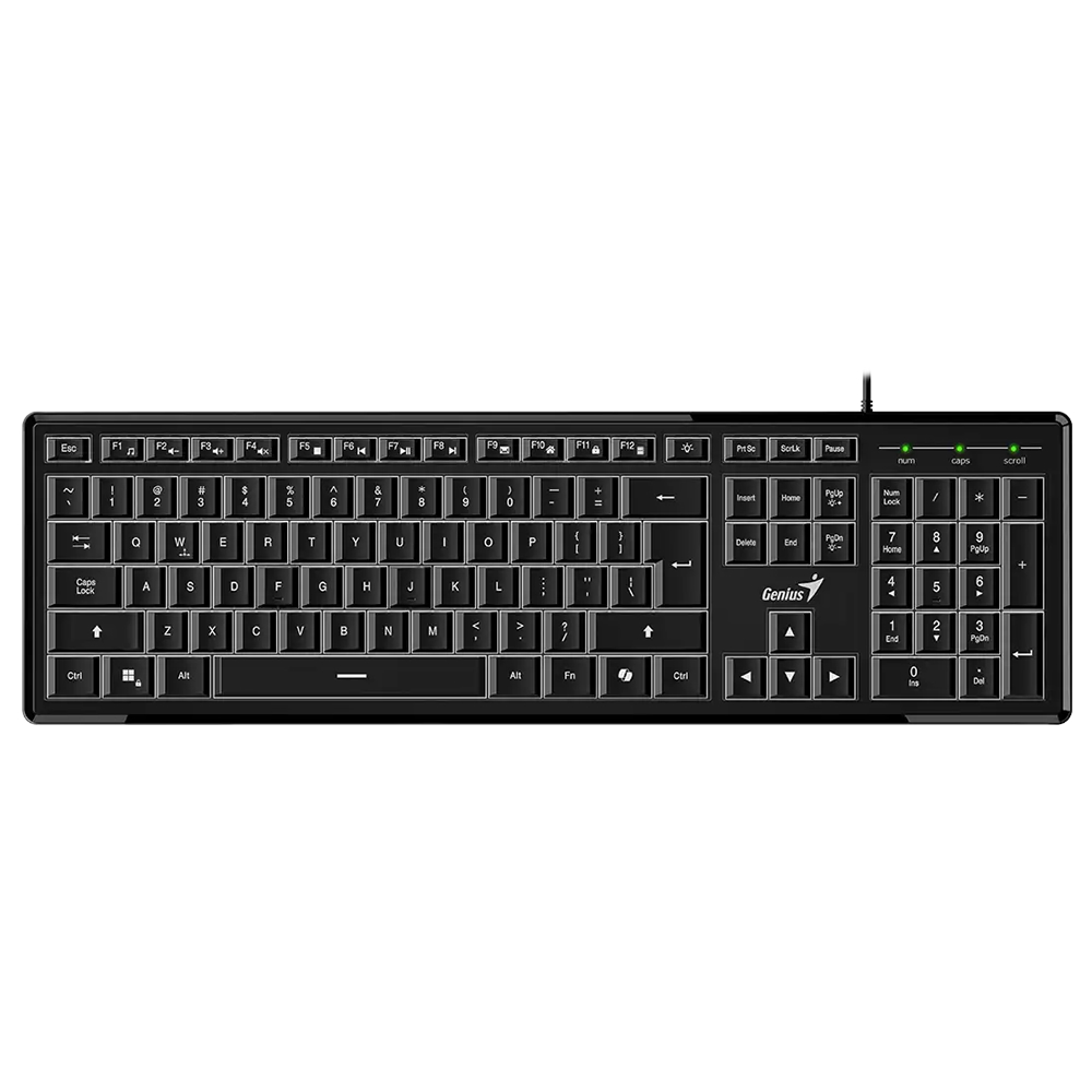 Teclado SlimStar 820 AI Iluminado Preto