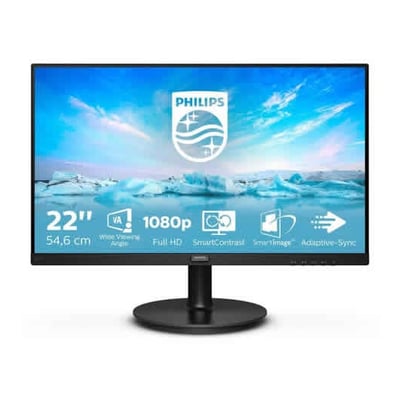 Monitor Philips V-Line 221V8 21.5 Full HD Negro