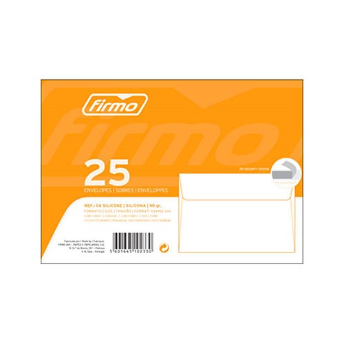 Envelope C6 114x162mm Branco Autoadesivo - 25un