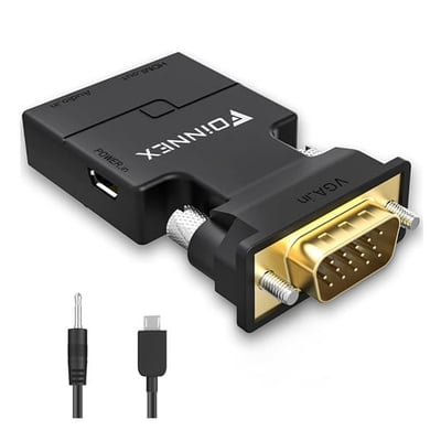 Adaptador VGA a HDMI con audio 1080p @ 60Hz