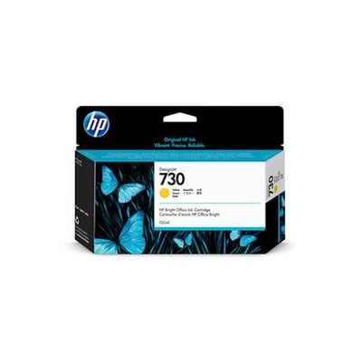 Cartucho de tinta Original HP 730 Amarillo (130ml)