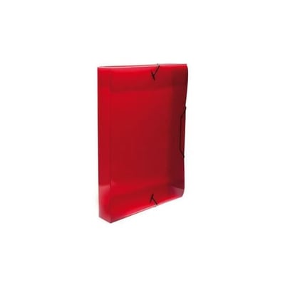 Funda c/ Elásticos A4 Rígida Lomo 3cm - Rojo