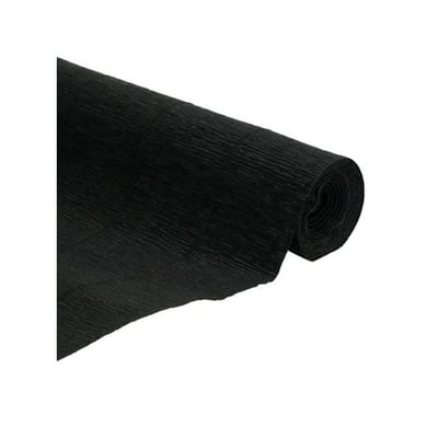 Papel Crepé 50x250cm Rollo Negro
