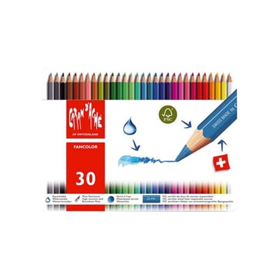 Lápices de Color Acuarelables Caran D Ache Fancolor 30u