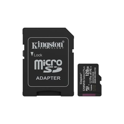 Cartão de Memória Kingston Canvas Select Plus microSDXC 128GB com Adaptador SD