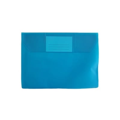 Sobre A5 PVC Translúcido con Ventana Azul