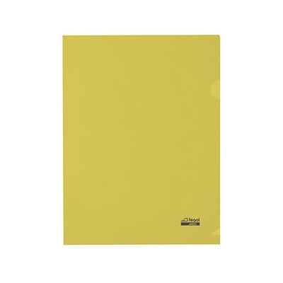 Bolsa Plástico em L A4 Amarelo Pack 100