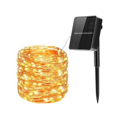 Corrente de luz solar para exterior de Natal - 24mt