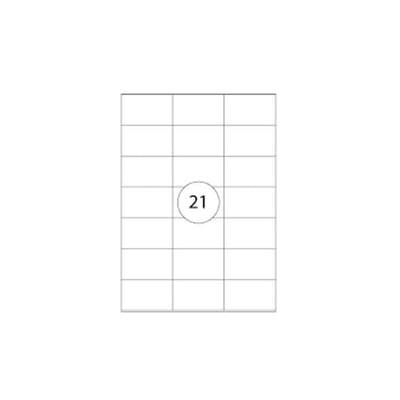 Etiquetas 70x42mm 100Hojas A4 - 2100un