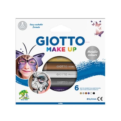 Lápiz Facial Giotto Make Up Colores Metalizados 6un