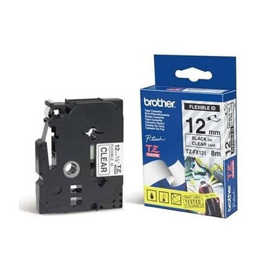 Fita Grav. Orig. Brother 12mmx8mts Transp./Preto