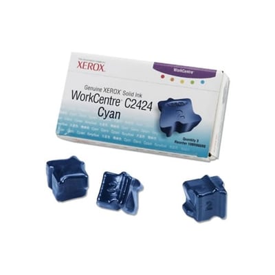 Tinta Sólida Original Xerox C2424 Ciano Pack 3un
