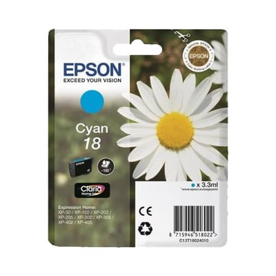 Cartucho de tinta Original Epson T1802 Cian