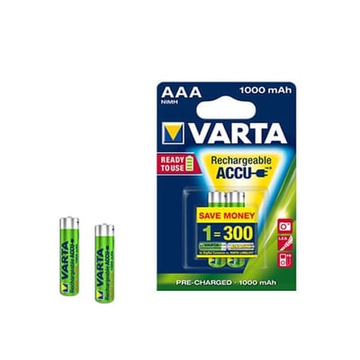 Baterías Recargables Varta HR03 AAA 1.2V 2un