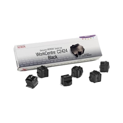 Tinta Sólida Original Xerox C2424 Preto Pack 6un