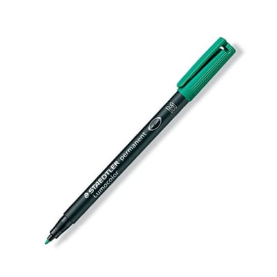 Marcador Staedtler Perm. Lumocolor M Verde 10un