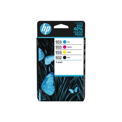 Pack Original HP 932 negro + 933 3 colores