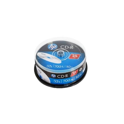 CD-R HP 700Mb 52x 80min Paquete de 25