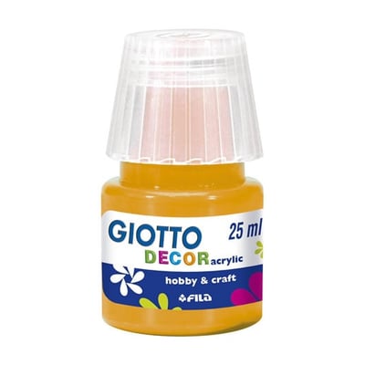 Tinta Acrílica Giotto Decor 25ml Naranja - Pack 6