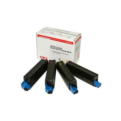 Kit 4 Toners Original OKI C5250/C5450 4 Cores A.C.