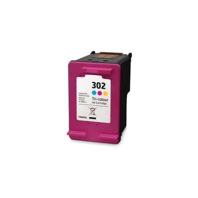 Cartucho de tinta reciclado HP 302 (F6U65A) Tricolor