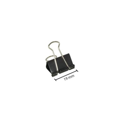 Molas para papeis 19mm Cx 12un